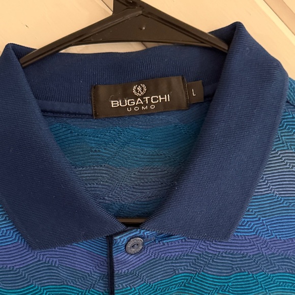 Bugatchi Other - Bugatchi Navy and Teal Polo Shirt
